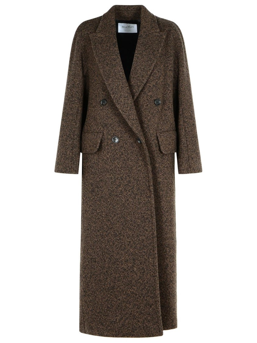 Max Mara 'Arco 1234' Chocolate Virgin Wool Coat