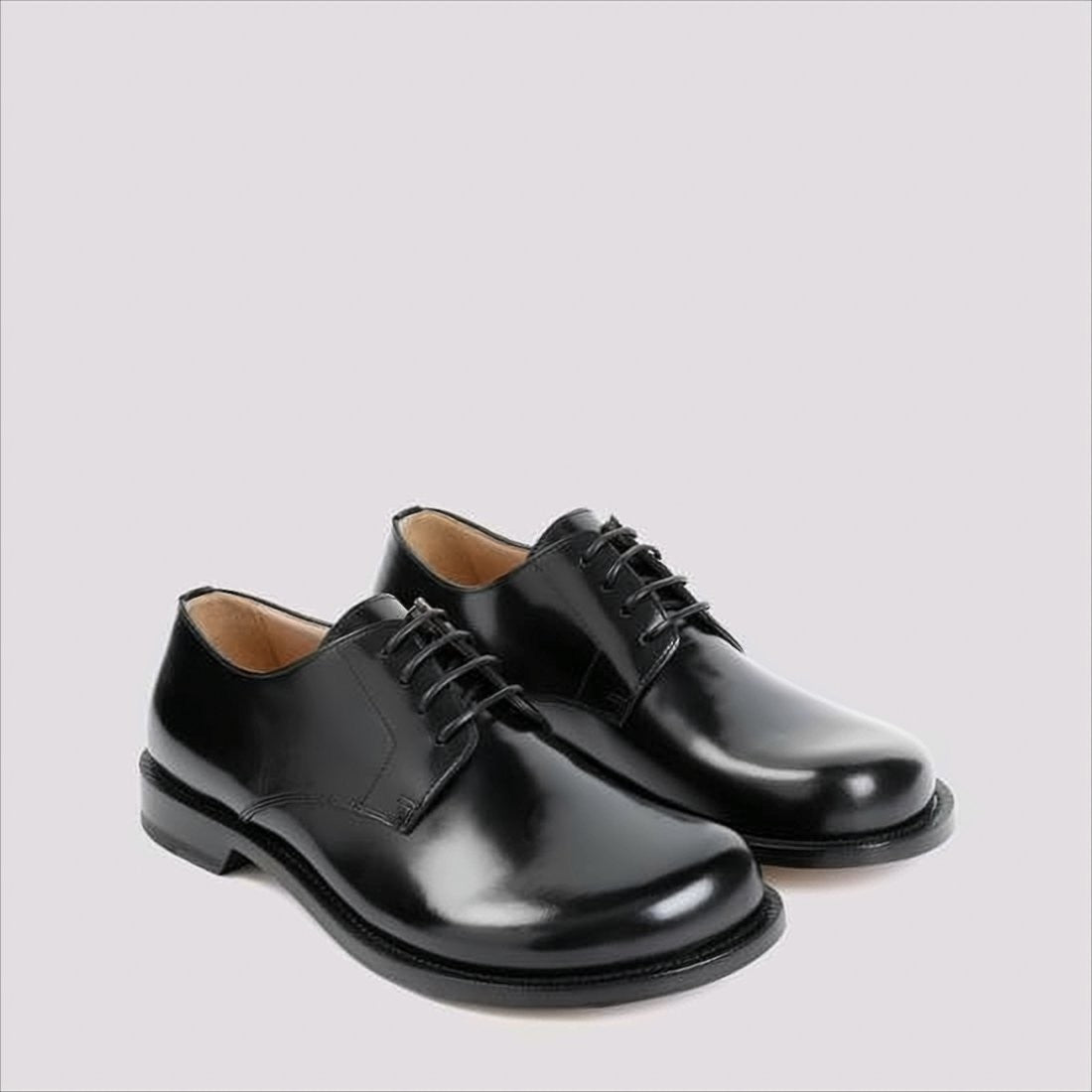 Loewe Polished Leather Lace-Up Dress Shoes