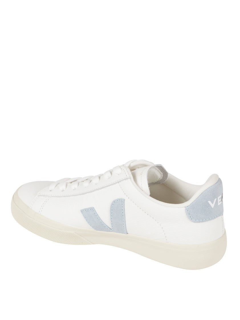 Veja Classic White Leather Sneakers With Suede Accents