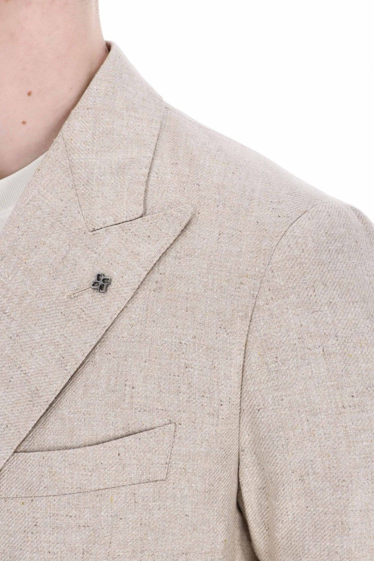Tagliatore Double-Breasted Silk Jacket Montecarlo Line