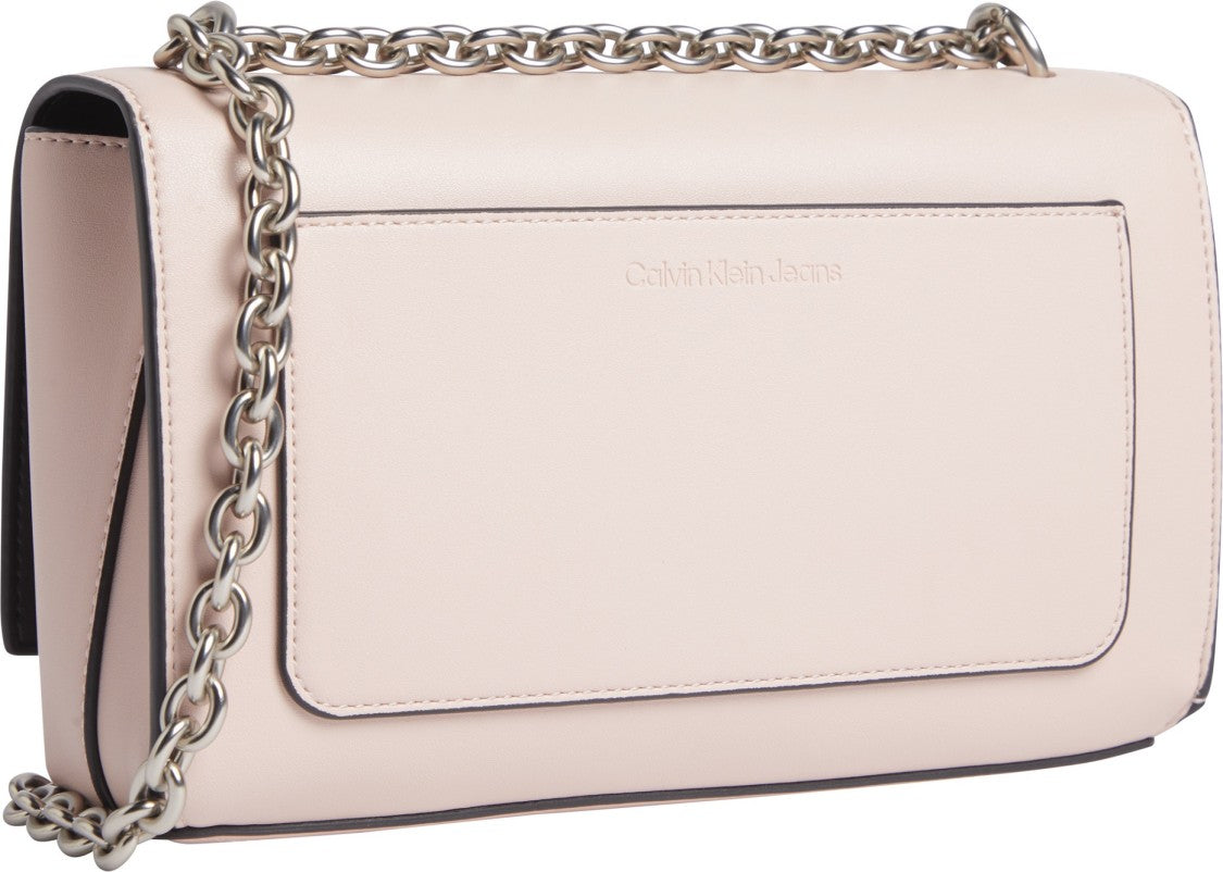 Calvin Klein Convertible Eco-Leather Shoulder Bag Flap Closure
