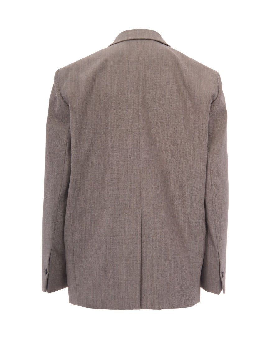 Max Mara Cappuccino Oversized Tailored Wool Blazer