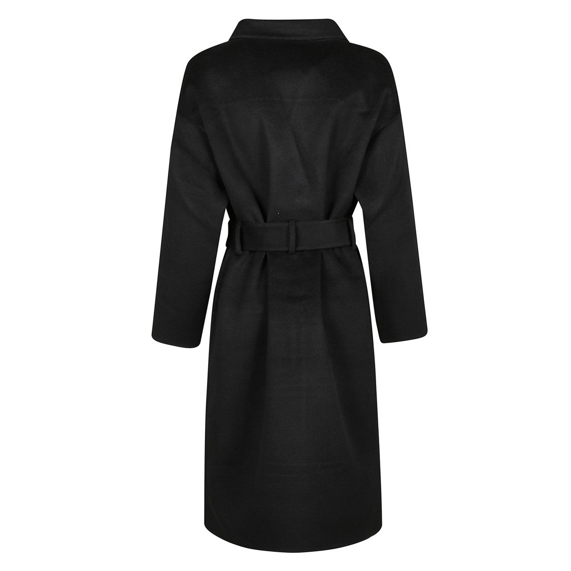 Anine Bing Double-Breasted Long Coat With Notched Lapel