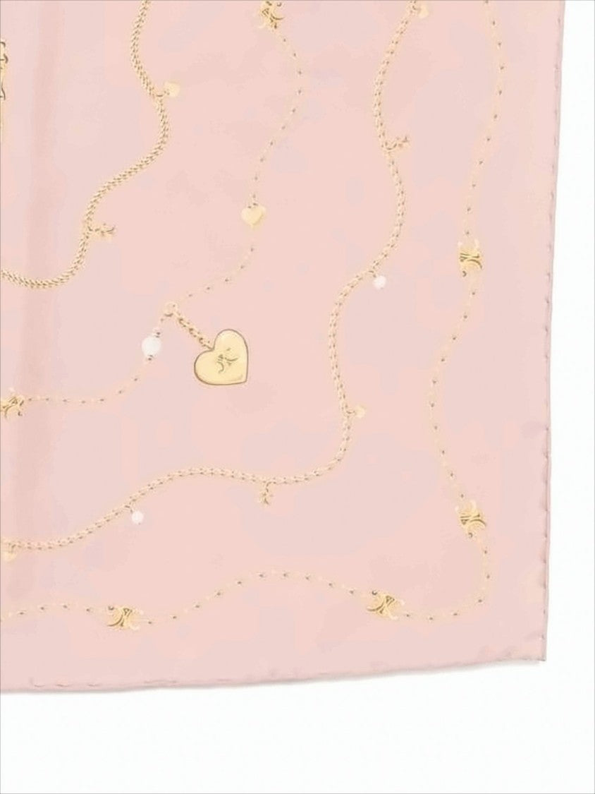 Celine Delicate Pink Silk Scarf