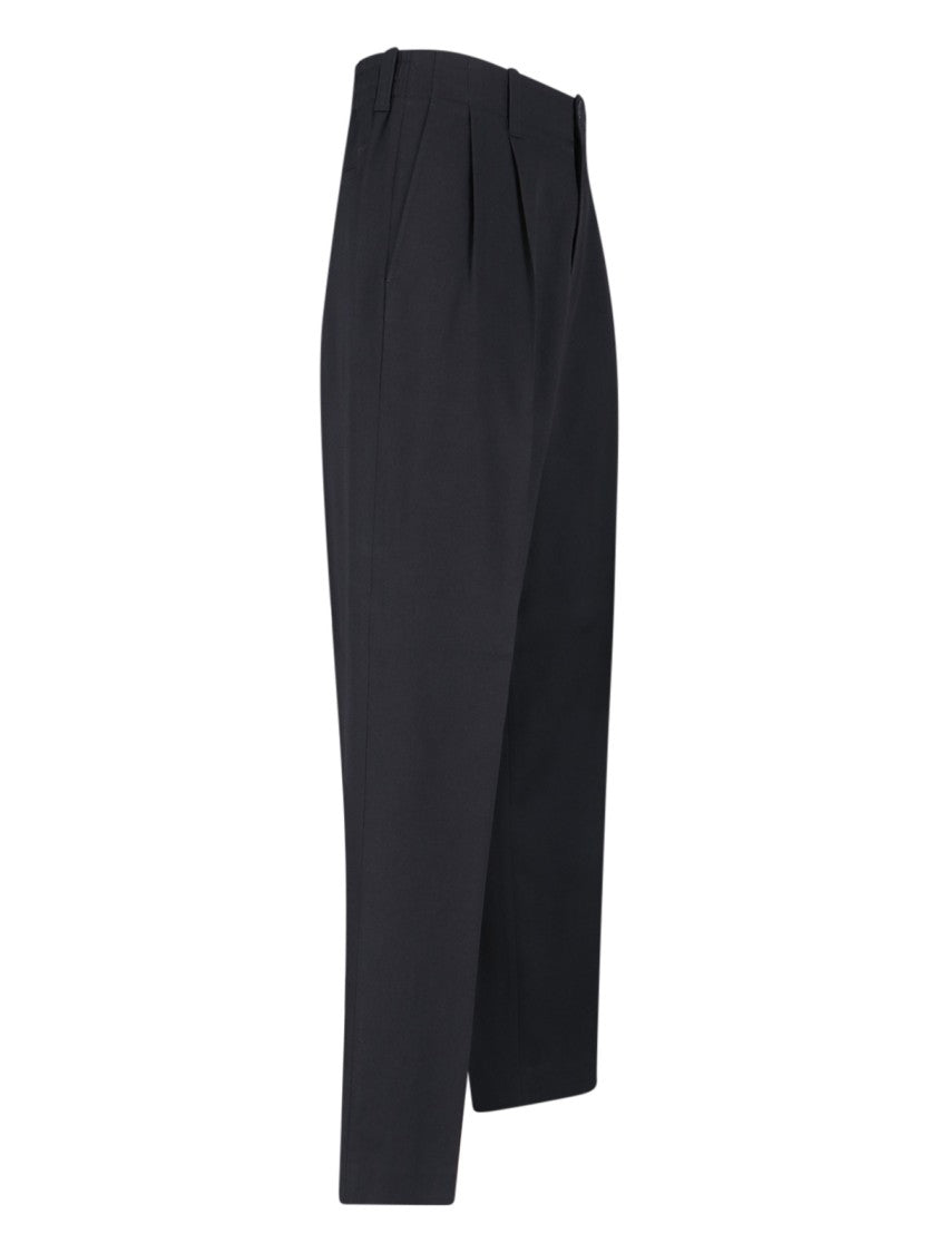 Golden Goose Tailored Black Trousers With Pleated Front
