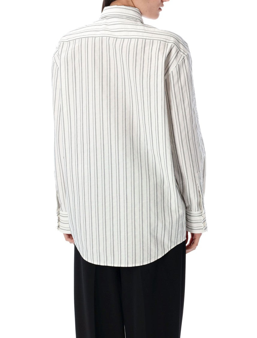 Saint Laurent Striped Cassandre Shirt