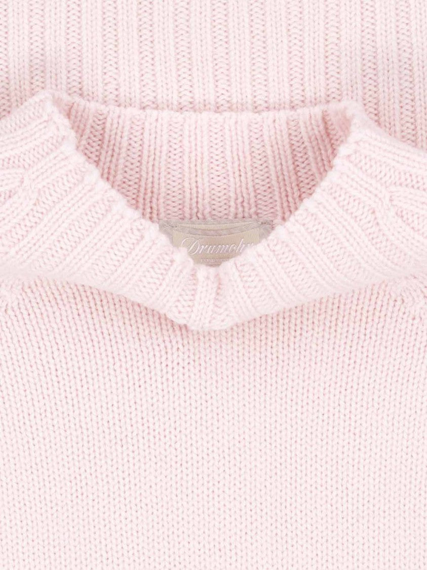 Drumohr Merino Wool Sweater With Ribbed Cuffs And Hem
