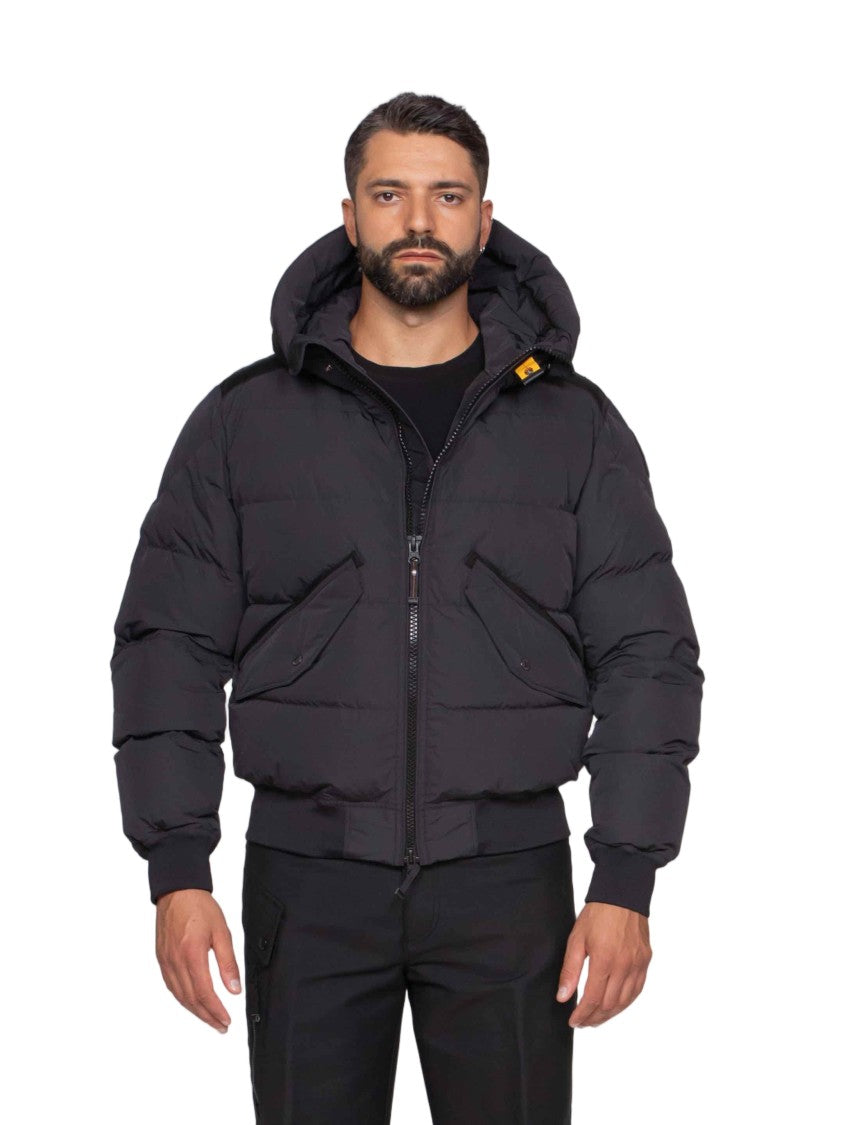Pjs Parajumpers Puffer Bomber Jacket With High Collar And Hood