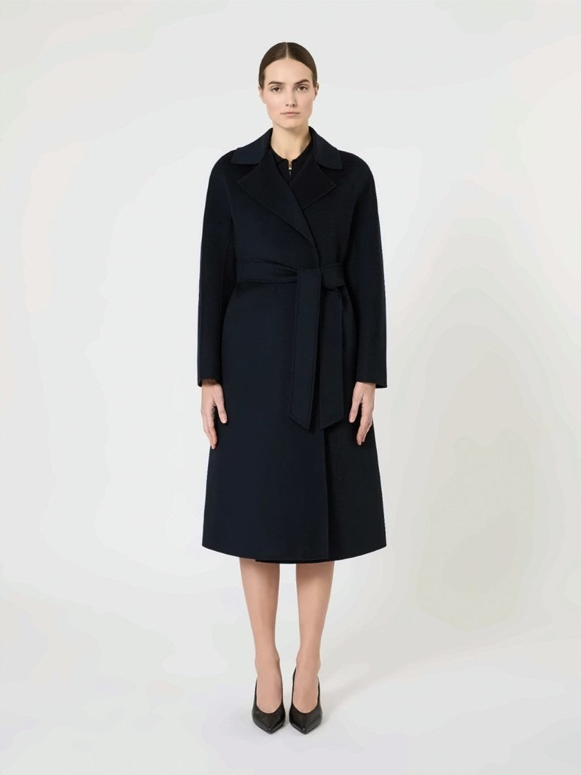 Max Mara Tailored Long Coat With Wide Lapel