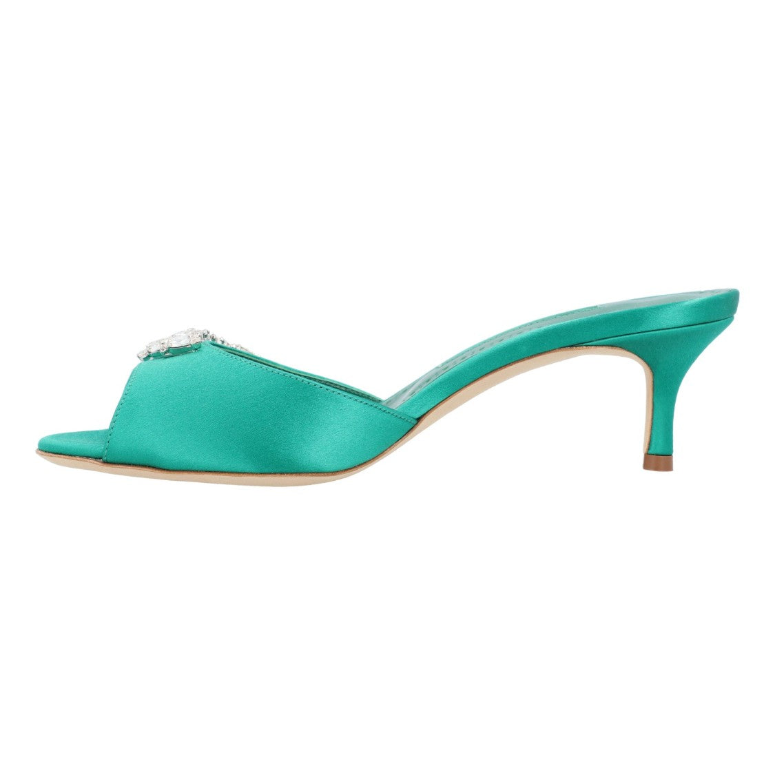 Manolo Blahnik Lumada Fabio 050 Mule Green