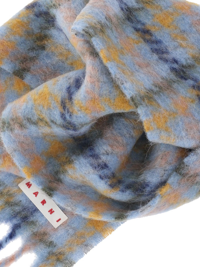 Marni Striped Logo Scarf – Multicolor