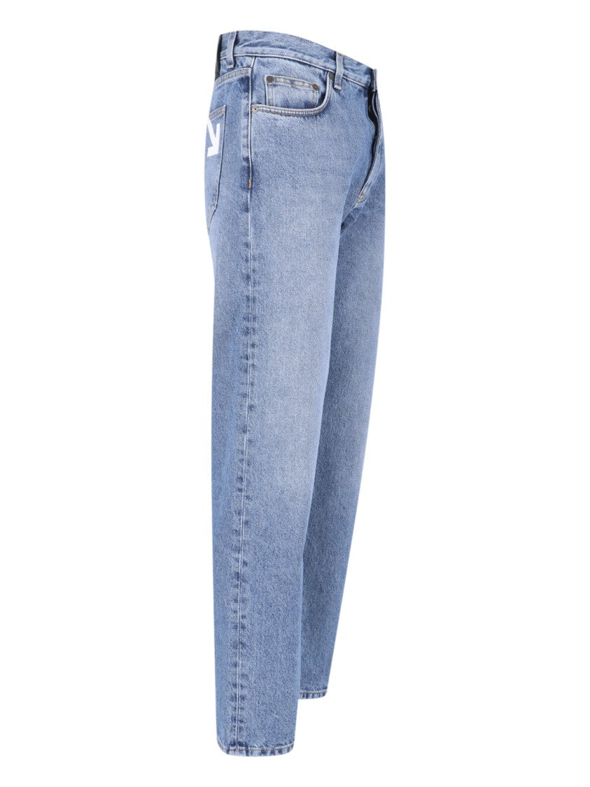 Off-White "Half-Arrow" Straight Jeans – Blue