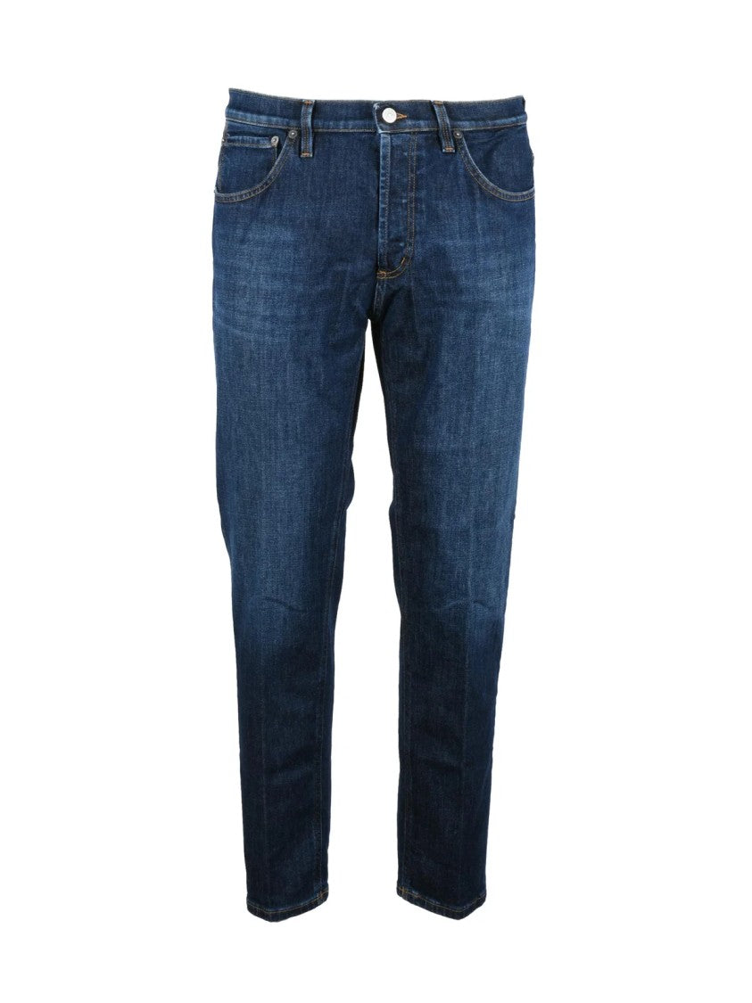 Dondup Blue Brighton Carrot Fit Stretch Jeans
