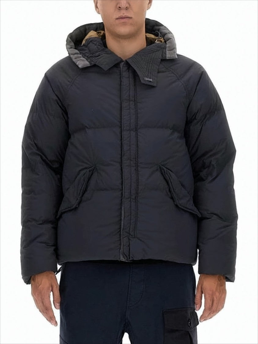 Ten C Boxy Black Puffer Jacket
