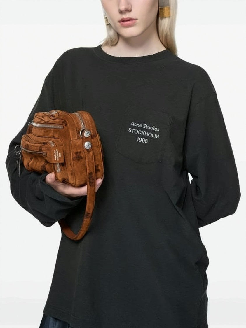 Acne Studios Relaxed Fit Long-Sleeve T-Shirt With Textured Fabric