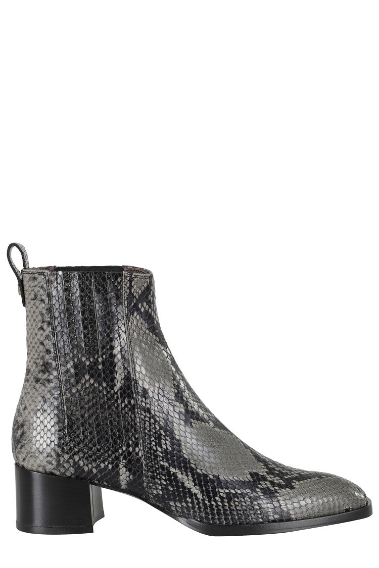 Roberto Festa Stylish Python Leather Ankle Boots