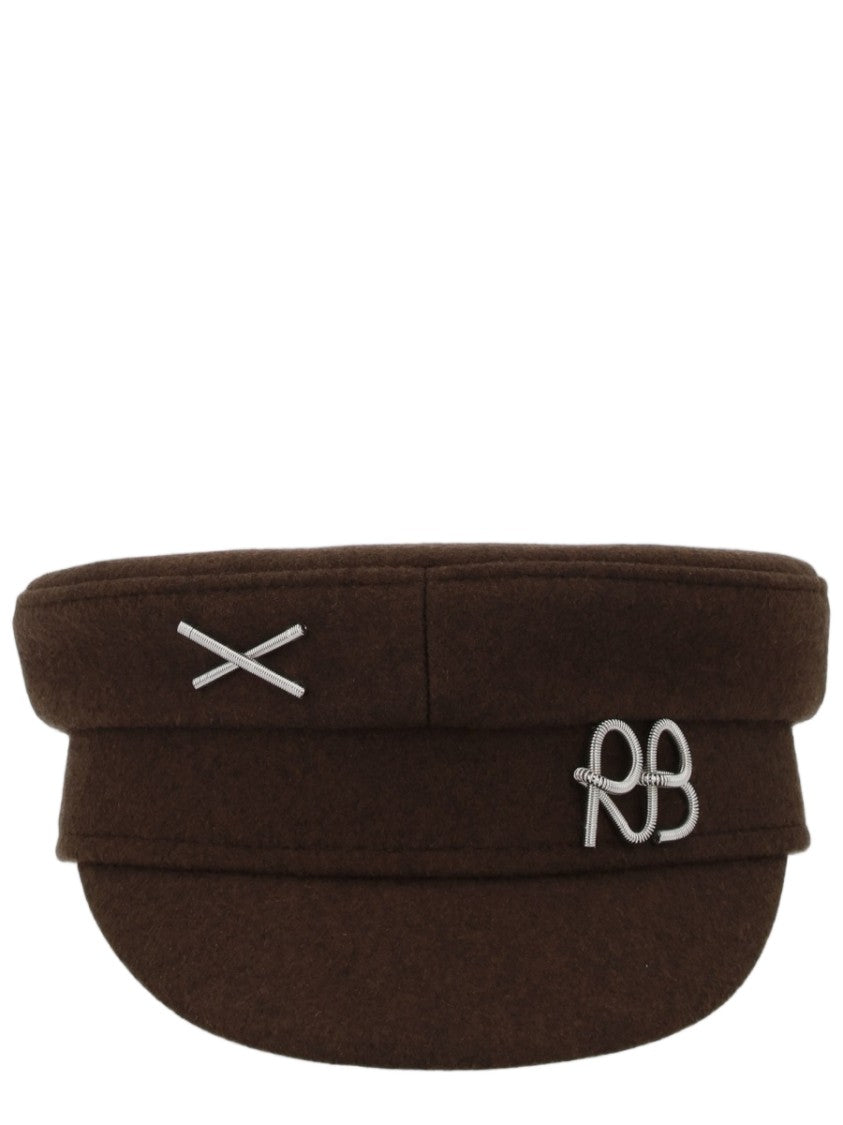 Ruslan Baginskiy Wool-Blend Structured Baker Boy Hat