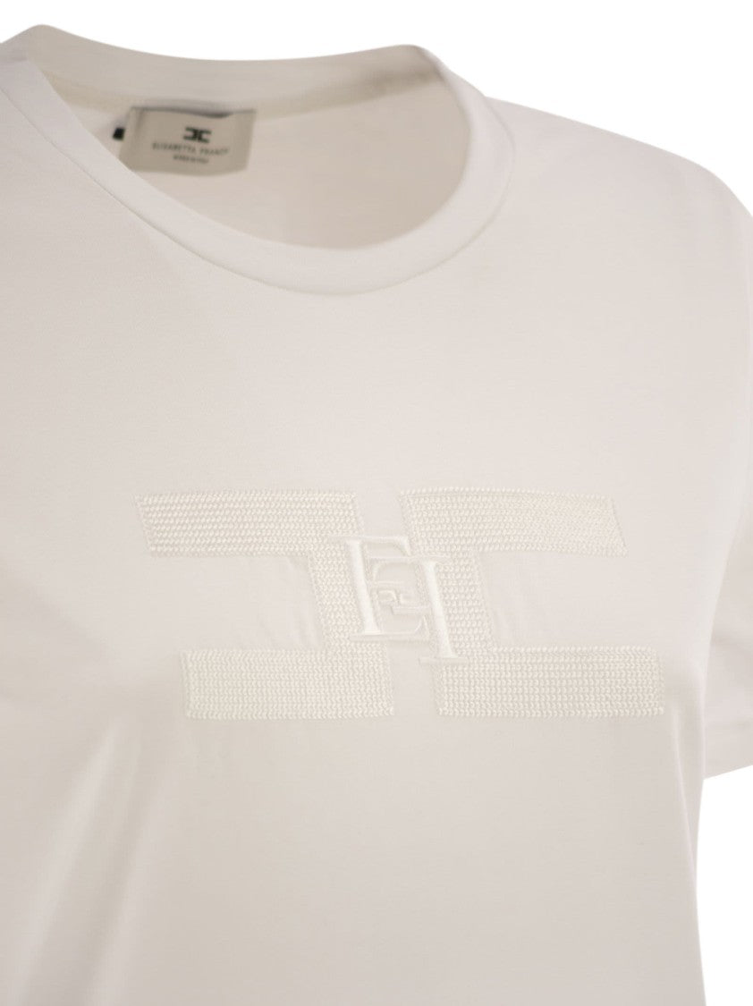 Elisabetta Franchi Cotton Jersey T-Shirt