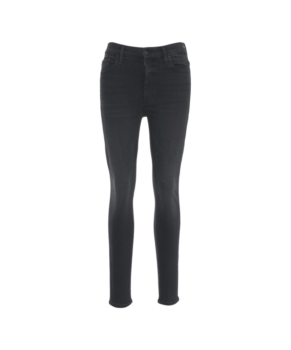 Mother Skinny Jeans With Sleek Silhouette And Subtle Fade