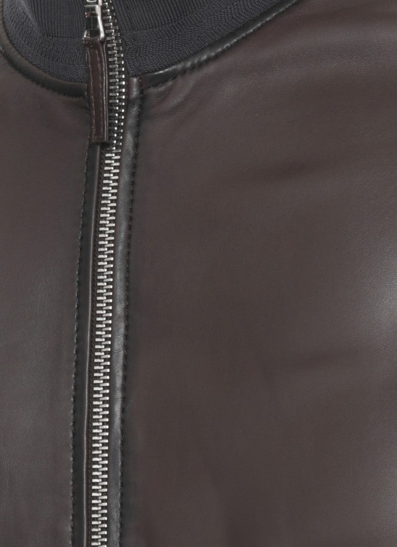 The Jack Leathers Brown Dennis Reversible Leather Jacket