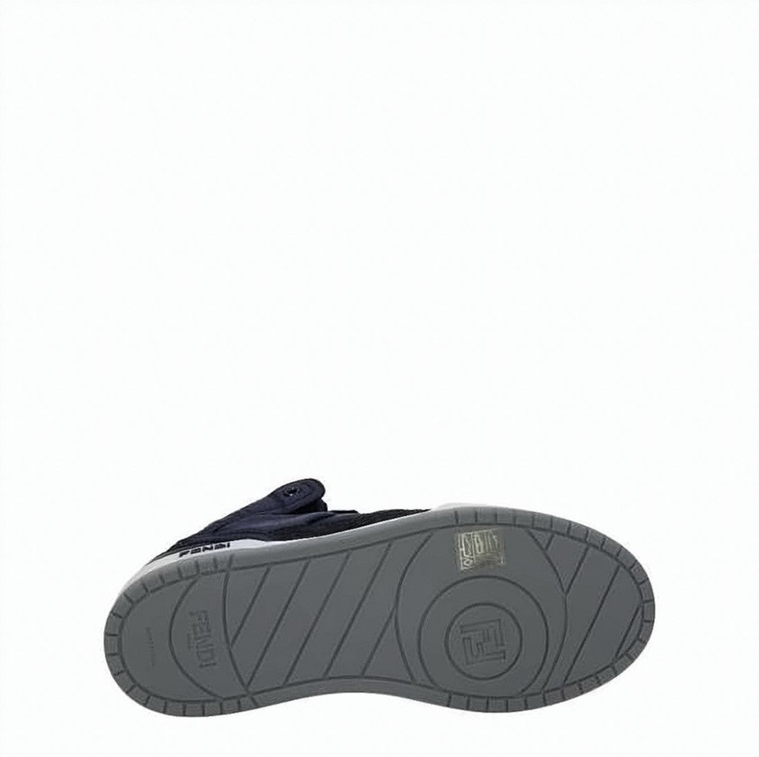 Fendi Mid-Top Sneakers With Padded Polyamide Upper And Metallic Buckle