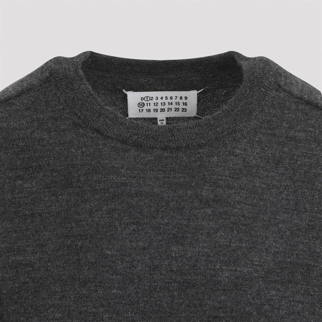 Maison Margiela Wool Sweater With Elbow Patches And Classic Fit