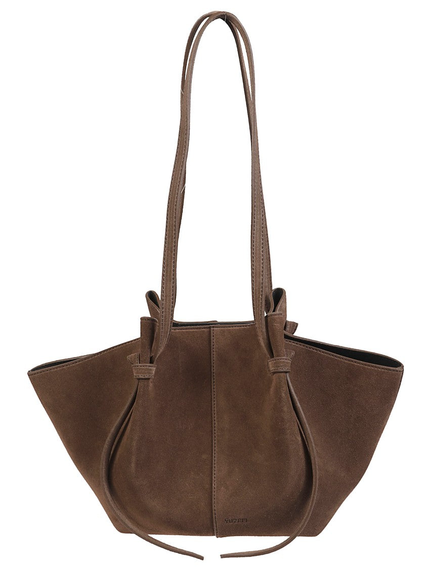 Yuzefi Mochi Bag Trapezoidal Brown Leather Shoulder Bag