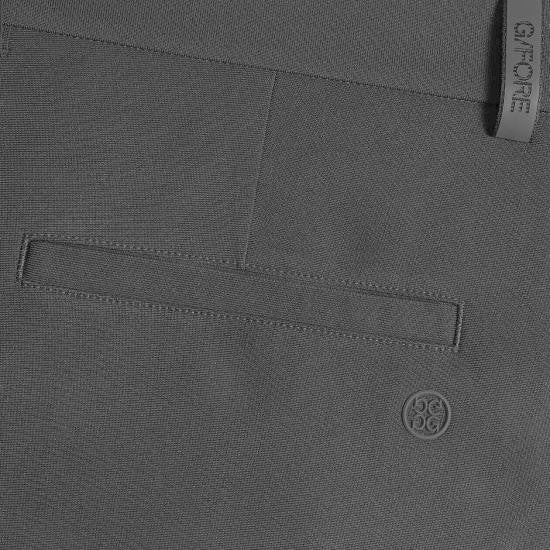 Gfore Burgundy Straight Pants With Tailored Silhouette And Discreet Details
