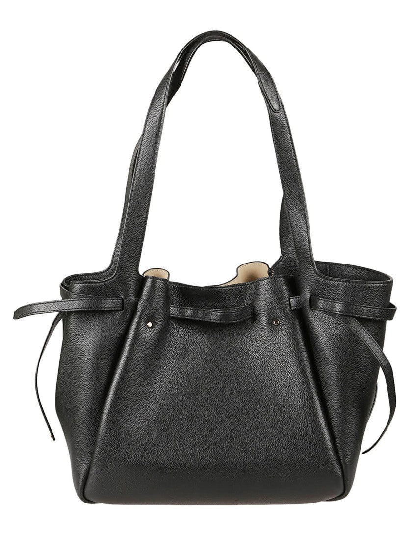 Tory Burch Romy Textured Cow Leather Cinch Side Tote Bag