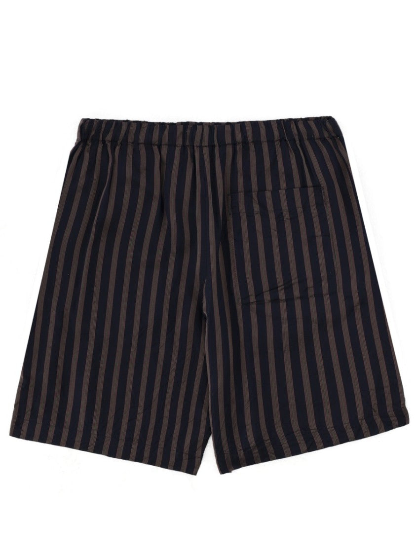 Dries Van Noten Neutrals Piperi Vertical Striped Cupro Shorts