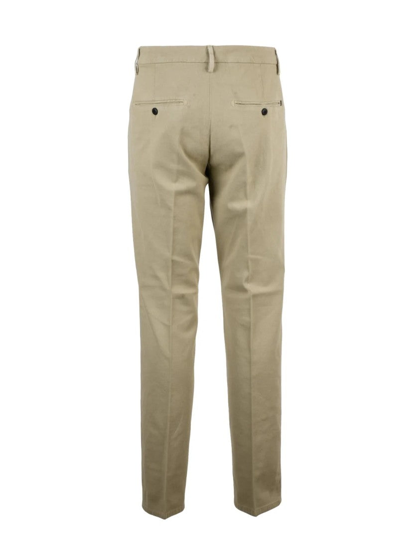 Dondup Beige Spiritissimo Slim-Fit Stretch Cotton Trousers