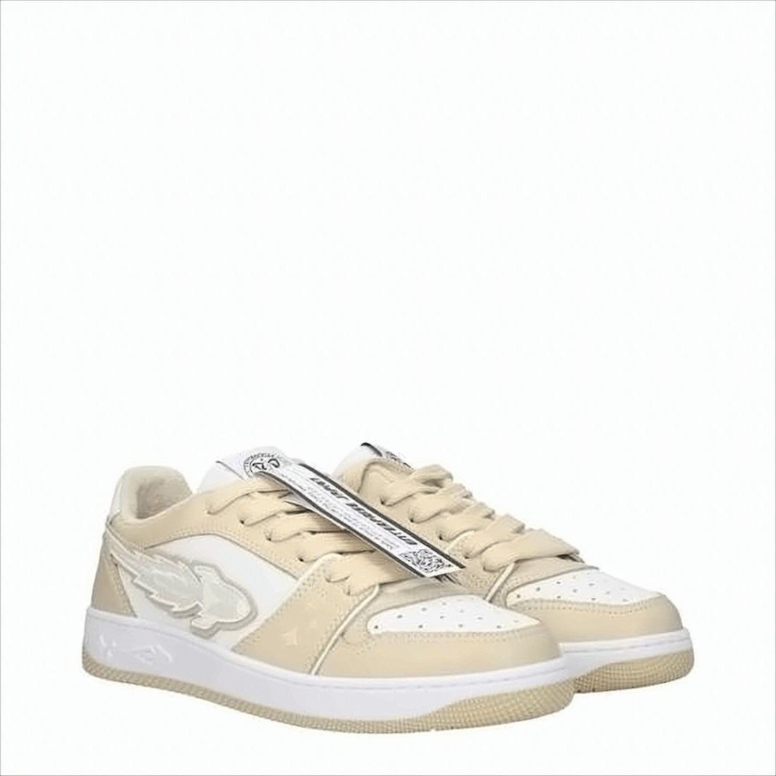 Enterprise Japan Low-Top Leather Sneakers With Winged Logo