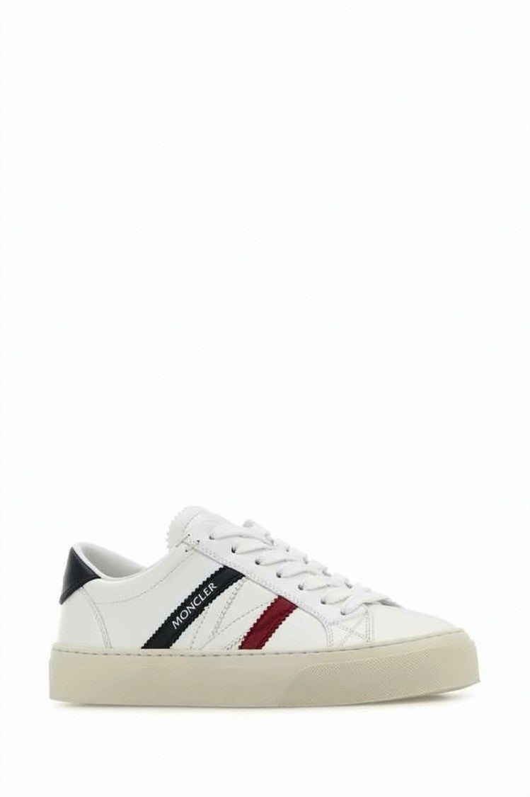 Moncler Low-Top Sneakers With Contrasting Diagonal Stripes