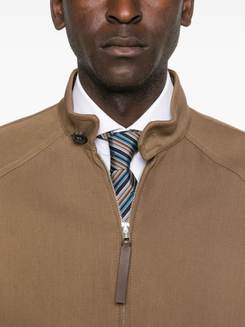 Moschino High Neck Cotton Jacket
