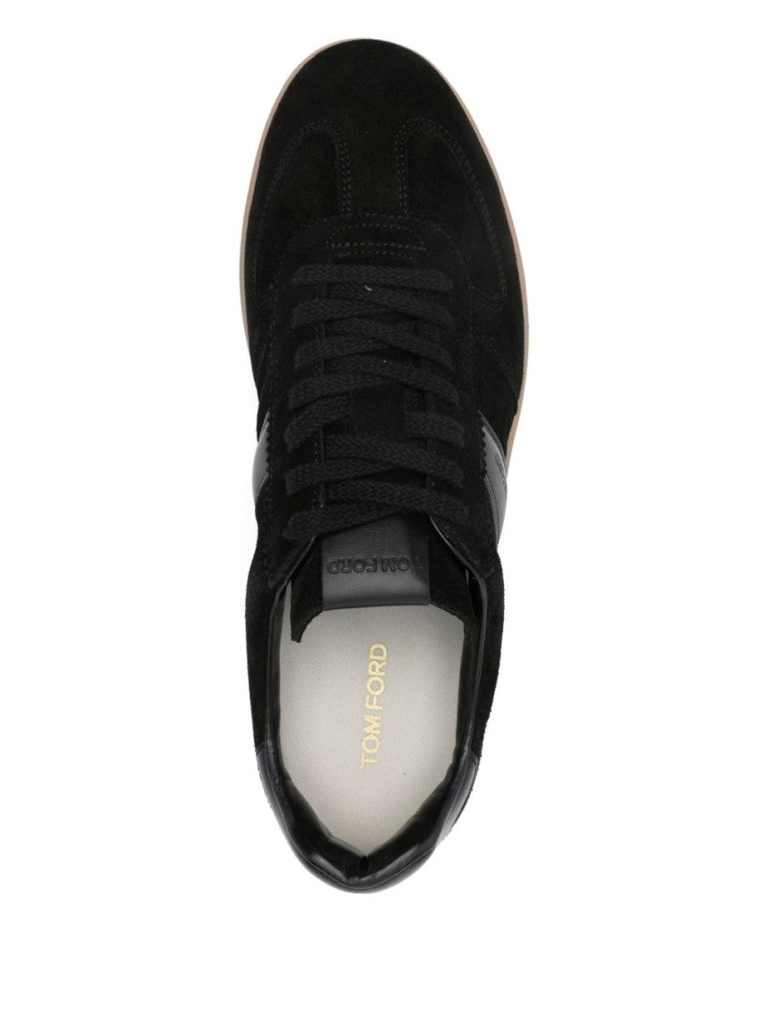 Tom Ford Low-Top Black Suede Sneakers
