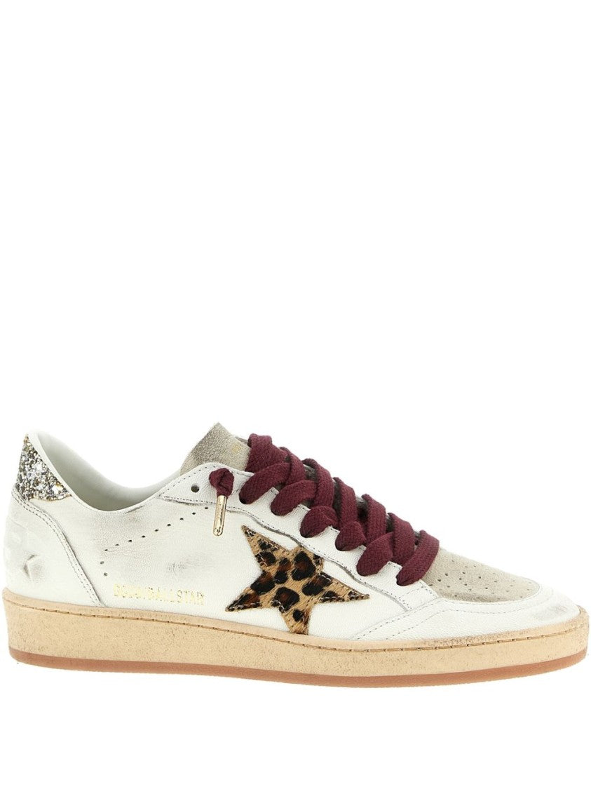 Golden Goose Low-Top Sneakers With Metallic Silk