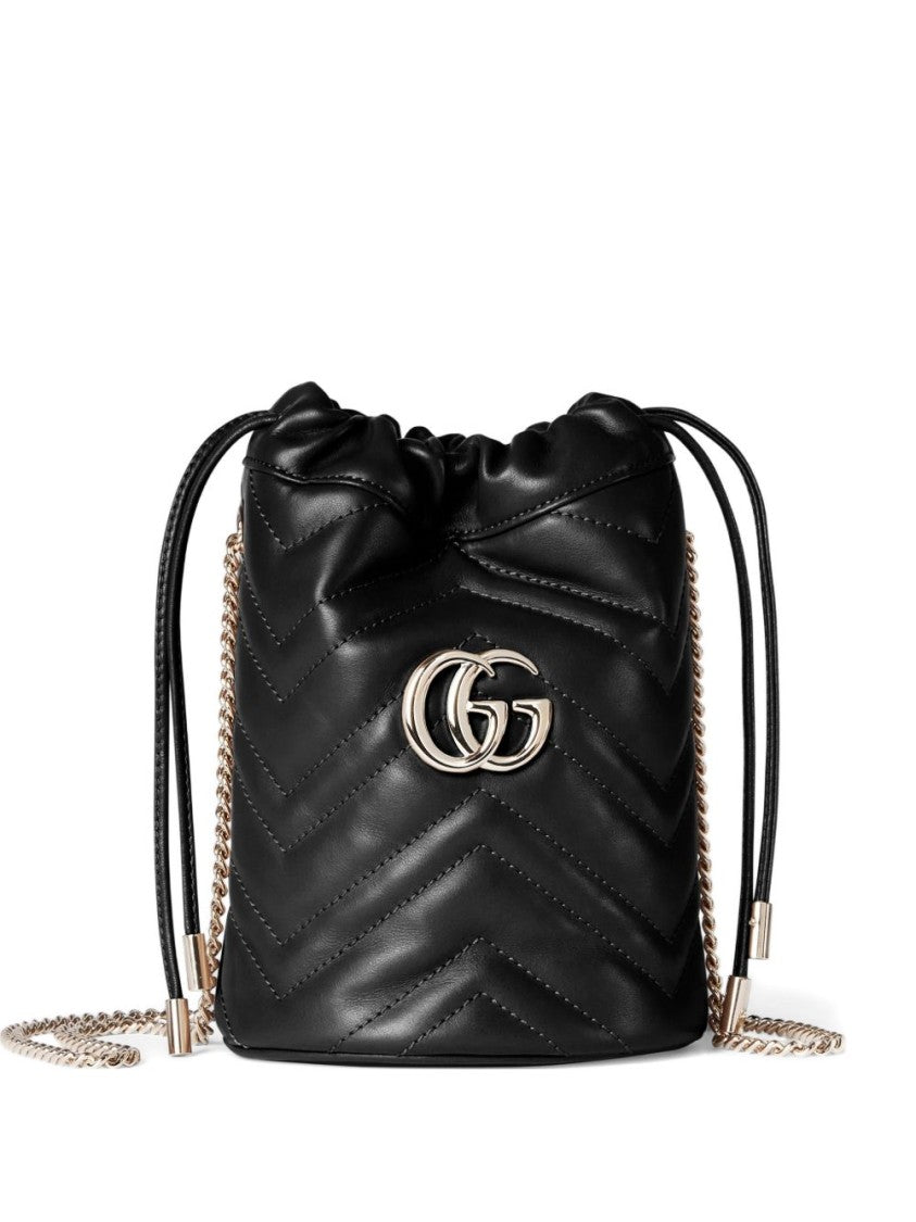 Gucci Chevron-Pattern Quilted Calfskin Bag