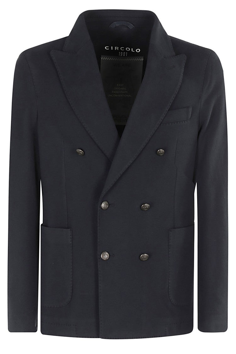 Circolo 1901 Double-Breasted Jersey Jacket