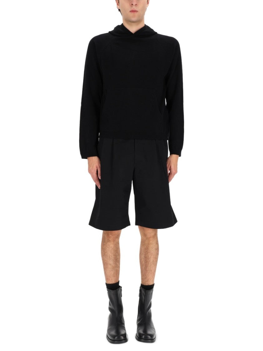 Our Legacy Black Boxy Merino Wool Sweatshirt