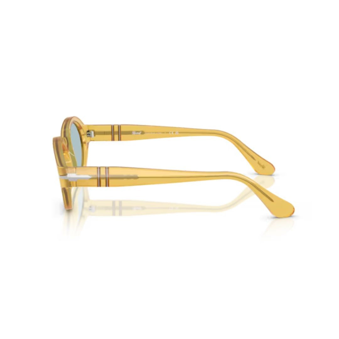 Persol 0Po3378s Translucent Yellow Acetate Oval Sunglasses