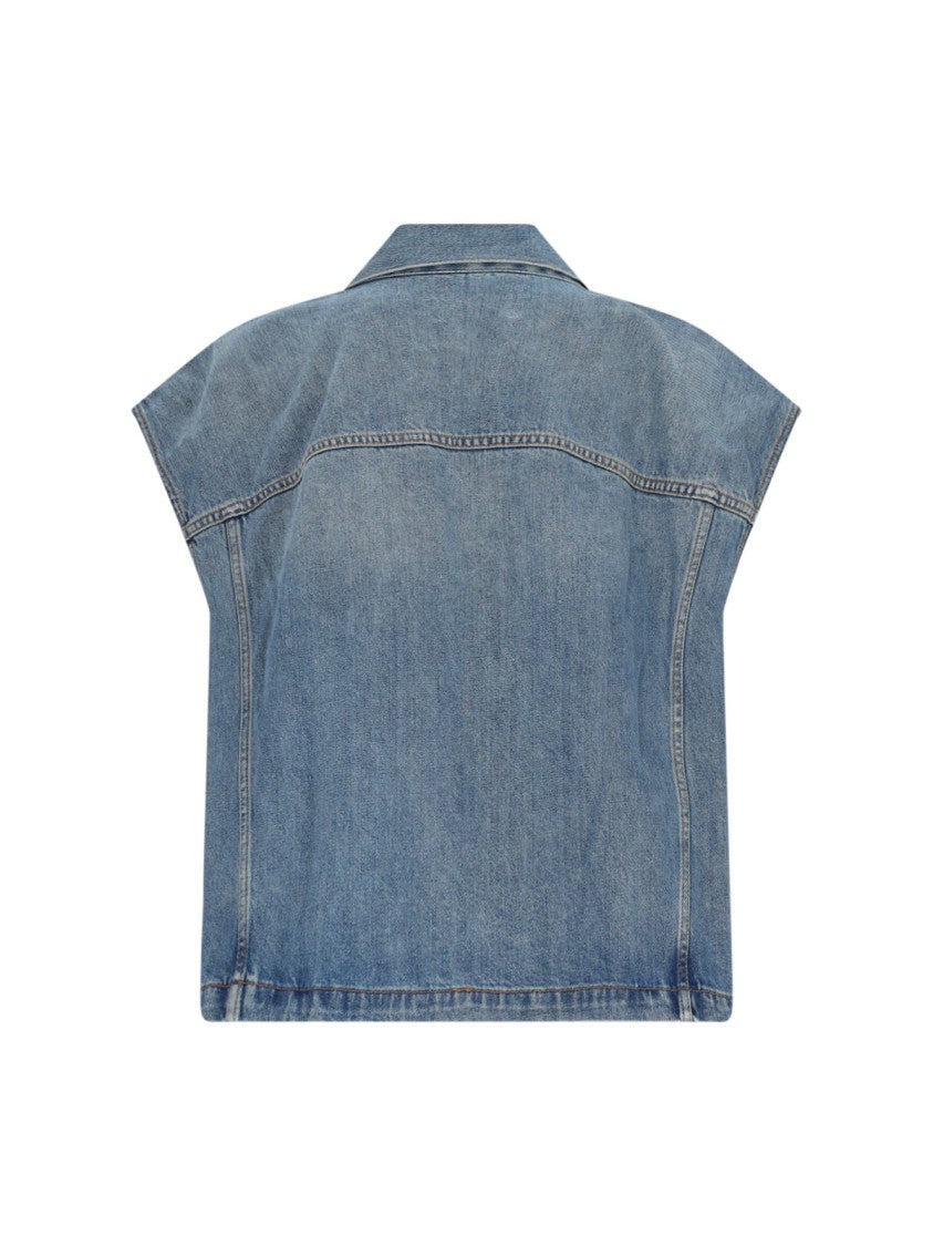 Haikure "Gail" Denim Gilet – Blue