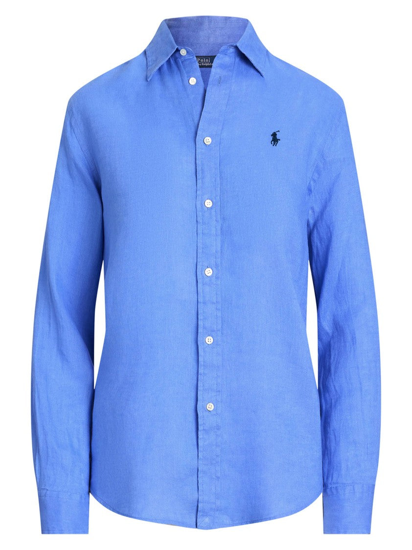 Polo Ralph Lauren Classic-Fit Linen Shirt With Embroidered Detail