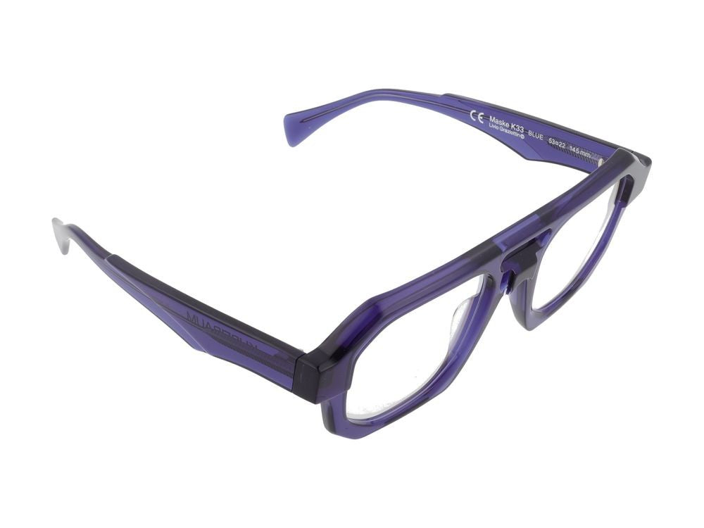 Kuboraum Geometric Blue Acetate Titanium Optical Glasses