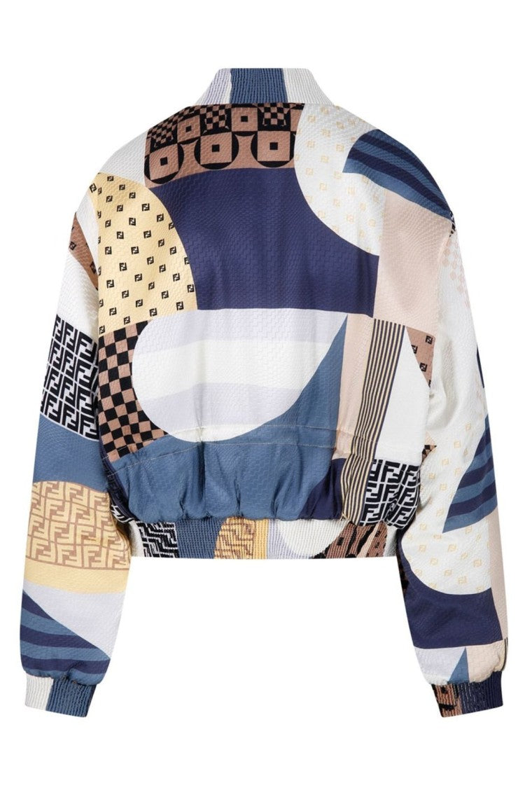 Fendi Vibrant Multicolour Jacket With Structured Silhouette