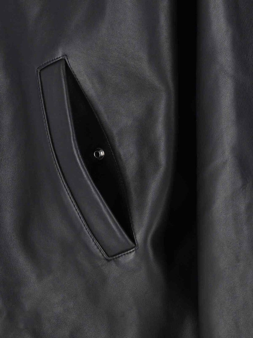 Sunflower Lambskin Leather Jacket – Black