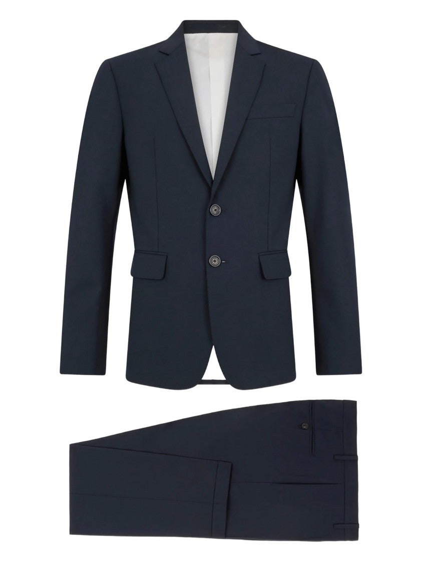 Dsquared2 Tailored Blue Two-Button Virgin Wool Suit