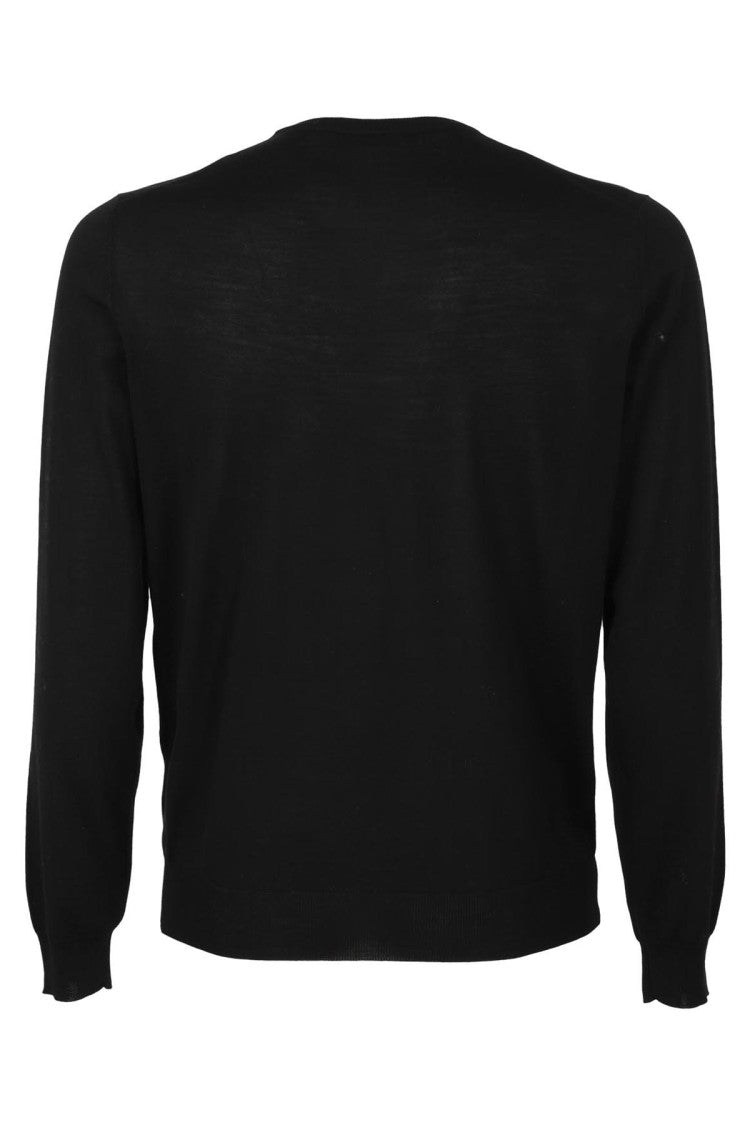 Filippo De Laurentis Long Sleeve Crew Neck Merino Sweater