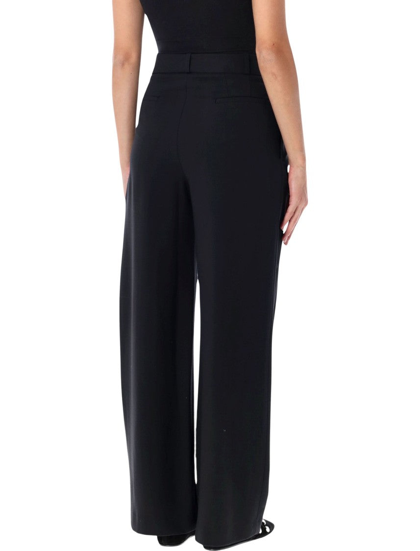 Loulou De Saison Nat Plited High-Waisted Wide-Leg Pants