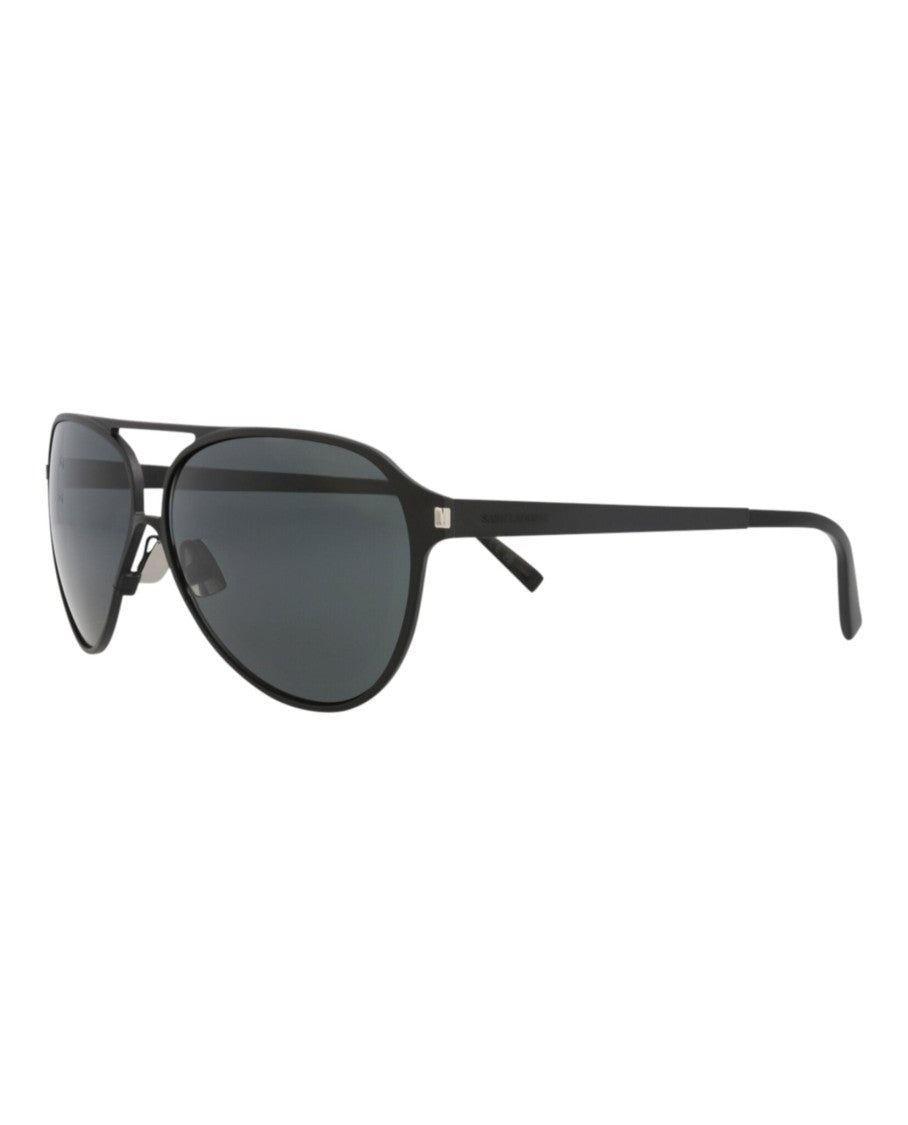 Saint Laurent Aviator-Frame Metal Sunglasses