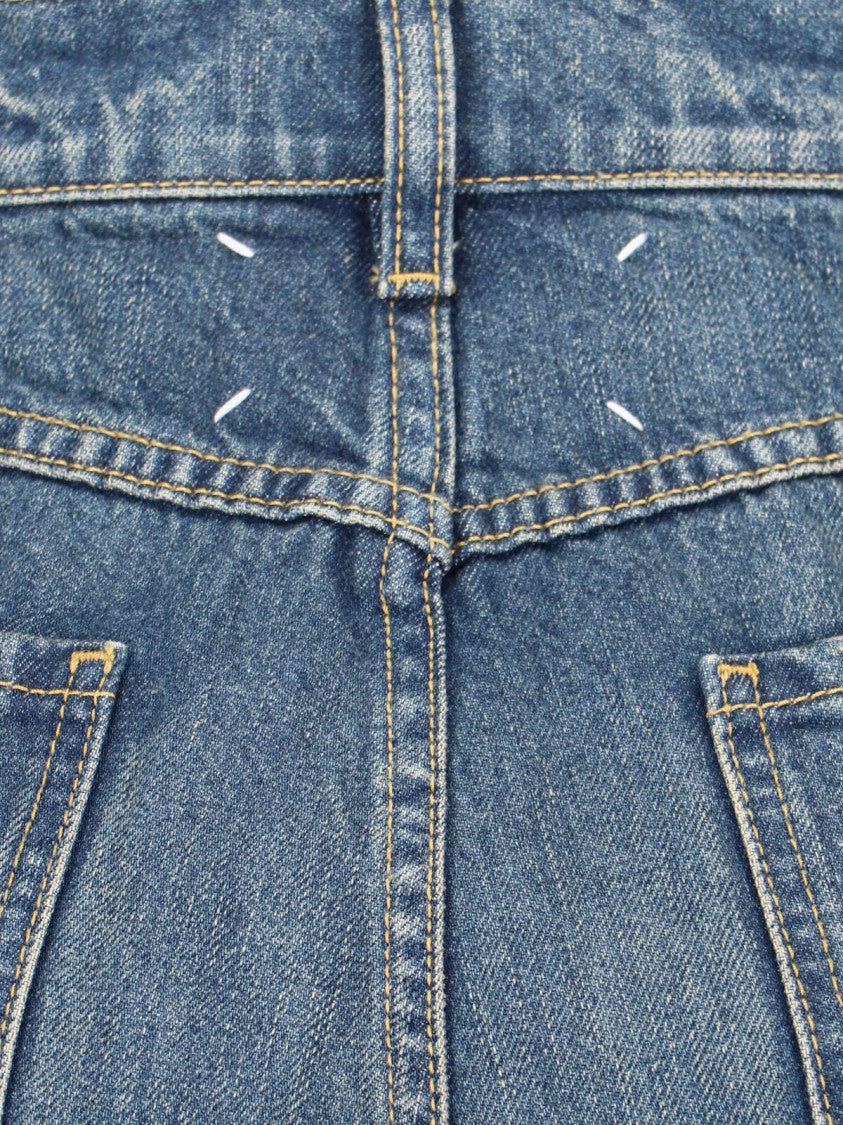 Maison Margiela Cut-Out Detail Jeans – Blue